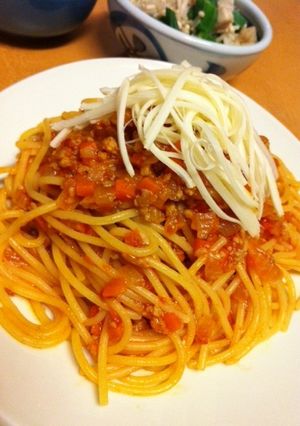 ヘルシー☆ミートソーススパゲッティ-レシピのメイン写真