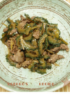 ➏ ゴーヤとお肉のしぐれ煮 ➏-レシピのメイン写真