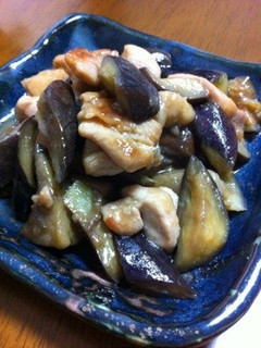 ★ナスと鶏肉のポン酢炒め☆-レシピのメイン写真