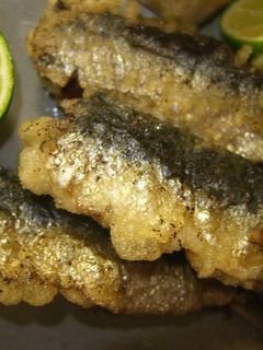 鰯の天ぷら♪バジルペーストはさみ揚げ-レシピのメイン写真
