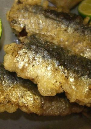 鰯の天ぷら♪バジルペーストはさみ揚げ-レシピのメイン写真