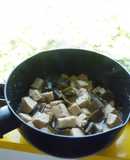 みゆきさんの椎茸ふりかけで高野豆腐