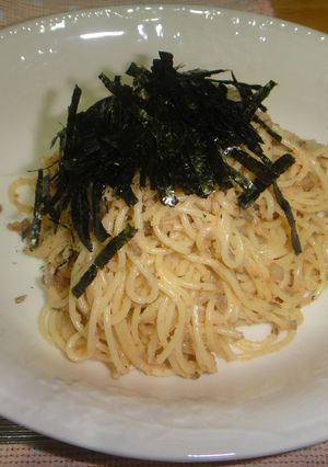 マイタケめんたいスパゲッティ-レシピのメイン写真