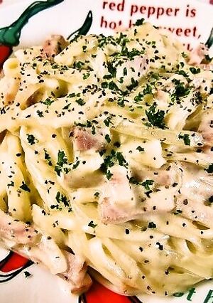 カルボナーラうどん-レシピのメイン写真