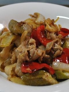 豚肉とオクラの味噌炒め-レシピのメイン写真
