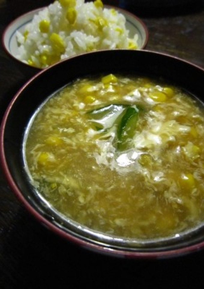 胡瓜とコーンのかき玉汁♪-レシピのメイン写真