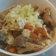 ビールでやわらかモツ煮
