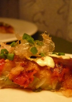 簡単！混ぜるだけ～トマトなお好み焼き-レシピのメイン写真