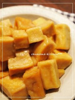 揚げ高野豆腐の煮浸し-レシピのメイン写真
