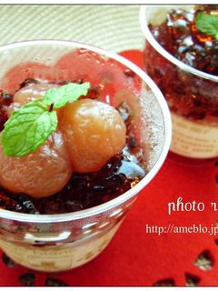 *ぶどうとパンナコッタのデザート*-レシピのメイン写真