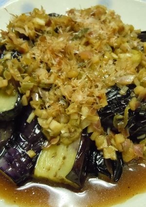 ナスの素揚げ～ぽん酢薬味たれ～-レシピのメイン写真