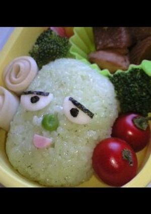 簡単　さぼさん　おにぎり〈キャラ弁〉-レシピのメイン写真