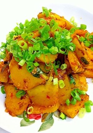 ピリ辛かぼちゃ炒め-レシピのメイン写真
