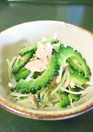 ☆ツナ入りゴーヤと玉ねぎのサラダ☆-レシピのメイン写真