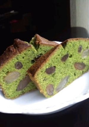 ほろ苦☆和な甘納豆抹茶ケーキ-レシピのメイン写真