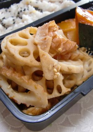 弁当にも！レンコンとちくわのめんつゆ煮-レシピのメイン写真