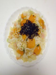 かぼちゃの混ぜご飯バター味!-レシピのメイン写真