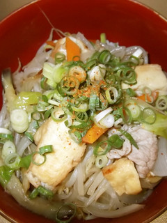 ヘルシー☆厚揚げと野菜のポン酢丼-レシピのメイン写真