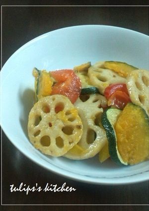 シャキシャキ蓮根と野菜のカラフルマリネ-レシピのメイン写真