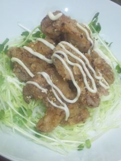 竜田揚げサラダ〜☆豚薄切り肉で♪-レシピのメイン写真