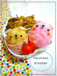 俵おにぎりのわんちゃん*キャラ弁*-レシピのメイン写真