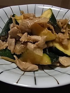 ズッキーニと豚肉のみそ炒め-レシピのメイン写真