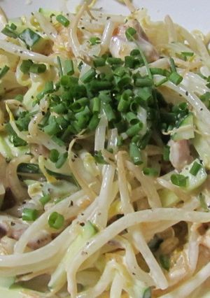 やきとりたれ味缶でモヤシサラダ-レシピのメイン写真