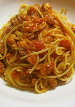 ソーセージのトマトソースパスタ-レシピのメイン写真