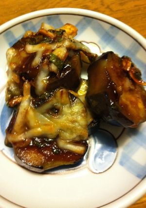 茄子の薬味入り味噌オーブン焼き-レシピのメイン写真