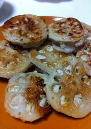 レンコンのはさみ焼き-レシピのメイン写真