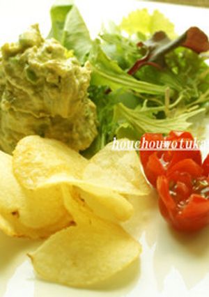 包丁いらず★ポテチで食るアボカドディップ-レシピのメイン写真