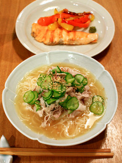 冷や汁風冷しゃぶそうめん-レシピのメイン写真