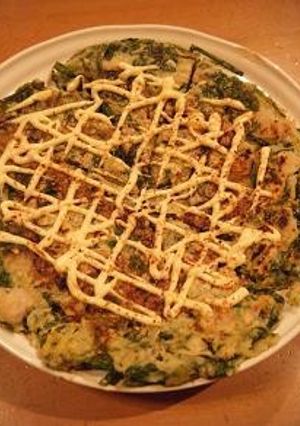 ゴーヤの葉でお好み焼き-レシピのメイン写真