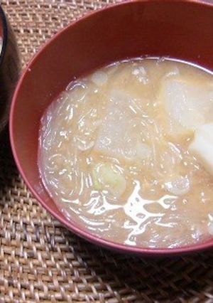 お味噌汁に春雨、意外と人気でした。-レシピのメイン写真