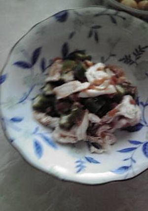 オクラと鶏ササミの梅肉和え-レシピのメイン写真