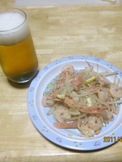 豪華!モヤシ炒めの塩レモン風味-レシピのメイン写真