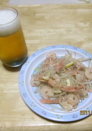 豪華！モヤシ炒めの塩レモン風味-レシピのメイン写真
