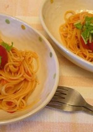 トマトと野菜のタルタルで冷製パスタ-レシピのメイン写真