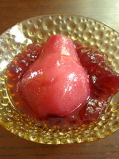 簡単洋梨の赤ワイン煮-レシピのメイン写真