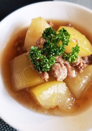 トロトロ冬瓜のトロッとひき肉あんかけ-レシピのメイン写真