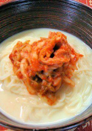 キムチ豆乳素麺-レシピのメイン写真