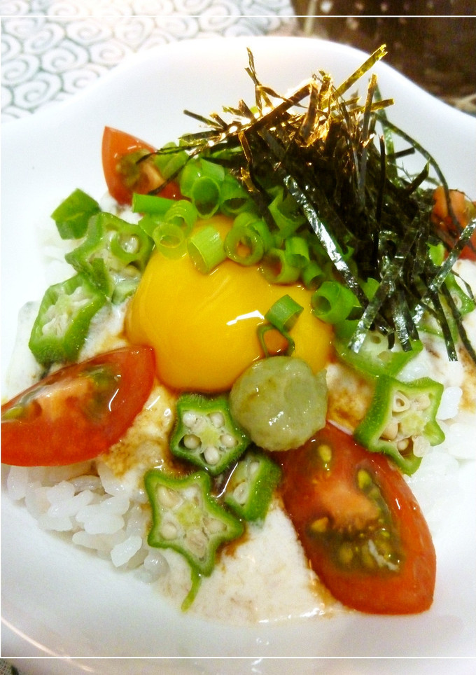 クリームチーズで　和風卵かけごはん-レシピのメイン写真