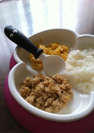 ノンオイル♪ふわふわそぼろ。離乳食後期～-レシピのメイン写真