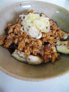 秋ナスと鶏そぼろの餡かけ-レシピのメイン写真