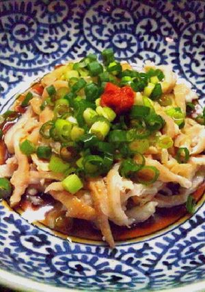 今宵の前菜に！串焼き屋の鶏皮ポン酢-レシピのメイン写真