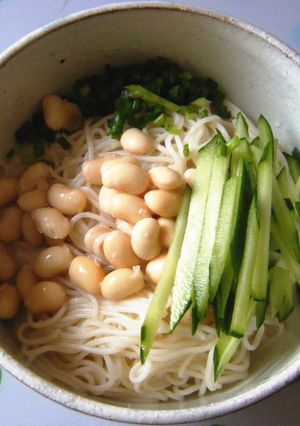 豆乳冷やし素麺-レシピのメイン写真