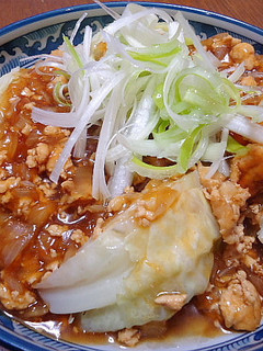 蒸しキャベツのそぼろあんかけ-レシピのメイン写真