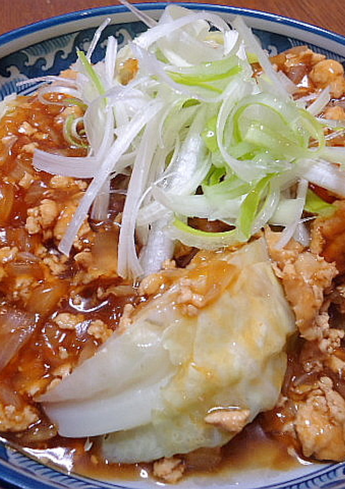 蒸しキャベツのそぼろあんかけ-レシピのメイン写真