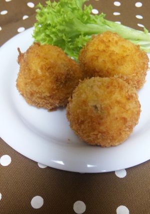 ころっときのこのｸﾘｰﾑｺﾛｯｹ-レシピのメイン写真
