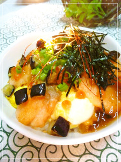 ポン酢ジュレで秋の丼 ~鮭といくら -レシピのメイン写真